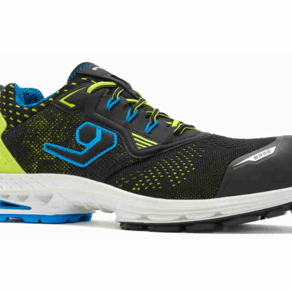 Scarpa Antinfortunistica Bassa New York S1PS ESD LG SC FO SR -BS Tessuto Nero /Azzurro  | Base Protection